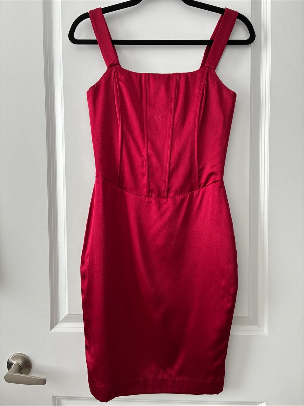 Guess by Marciano Size 2 96% Silk Corset Bodice Dress